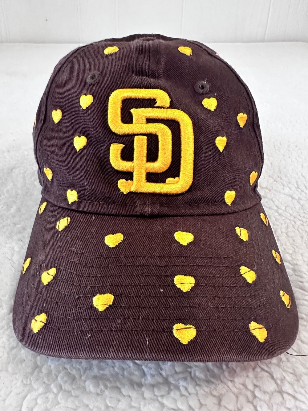 Unique New Era Youth San Diego Padres Cap with embroidered Heart Accents